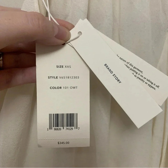 Vince. Shirred Silk Popover Blouse - Picture 10 of 12